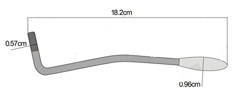 Linalife Diameter:3/16 Inch (5.3Mm) Chrome Silver Guitar Single Strat Tremolo Arm Trem Bar Whammy Bar For Usa/Mexican Fender Ame