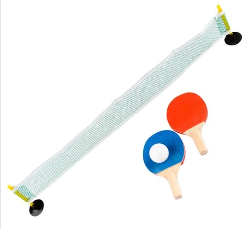 Mini Ping Pong Set - Table Tennis - 2 Paddles, Ping Pong Ball and Net - Individually Carded Toy for Ages 8 +