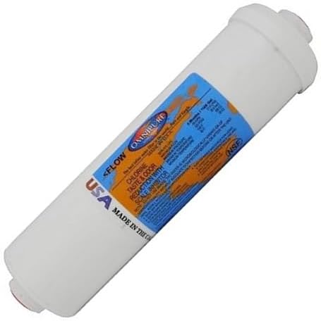 IPW Industries Inc-Omni-pure - (K5586-CC) - 10" x 2.5" GAC With Phosphate Inline Filter 3/8" NPT