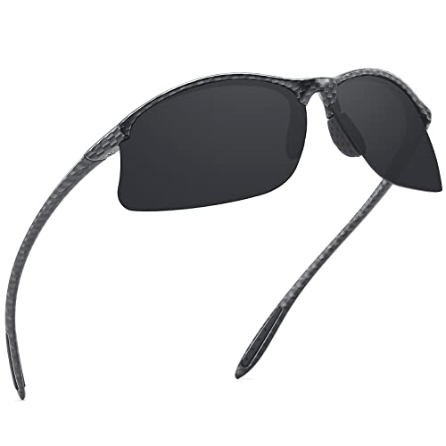 JULI Polarized Sports Sunglasses for Men Women Tr90 Unbreakable Frame for Running Fishing Baseball Driving MJ8002