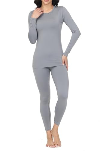NVbeaut Long Johns Thermal Underwear for Women Base Layer Petite/Regular/Tall Top Bottom Sets Pajamas Cold Weather Winter