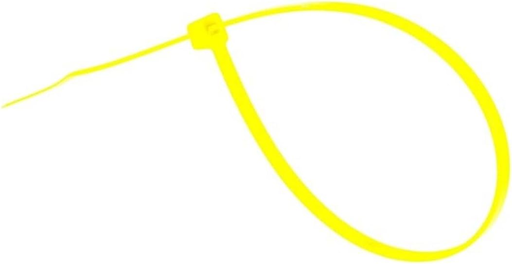 GTSE 14 Inch Yellow Zip Ties, 100 Pack, 50lb Strength, UV Resistant Long Nylon Cable Ties, Self-Locking 14" Tie Wraps