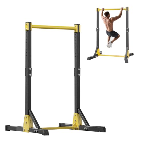 kamulouk Power Tower Pull Up Bar Station, Height Adjustable Portable Pull Up Station, Free Standing Pull Up Rack Dip Stati...