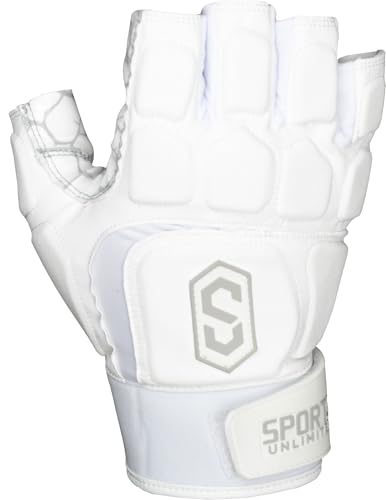 Sports Unlimited Max Clash Half Finger Lineman Adult Padded Football Gloves, Men's Football Lineman Gloves, Offensive/Defe...