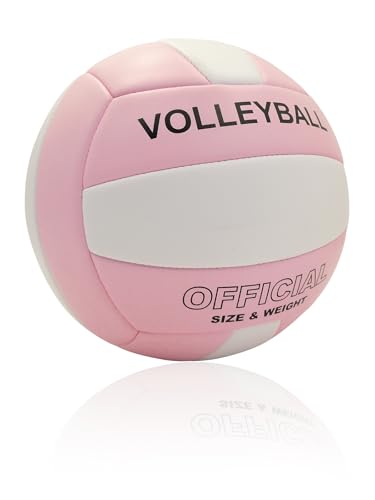VerdeFlow Volleyball Ball Official Size 5 Volleyballs for Indoor Outdoor Beach Pool Game Play for Team Beginners Professio...
