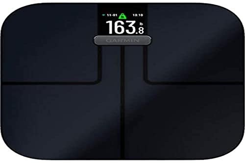 Garmin Index S2, Smart Scale with Wireless Connectivity, Measure Body Fat, Muscle, Bone Mass, Body Water and More, Black (...