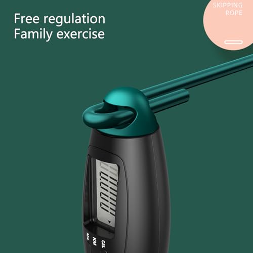 Weighted Skipping Rope With Precisions Counter Digital Counting Removable Jump Rope For Adult Indoor Outdoor Exercise