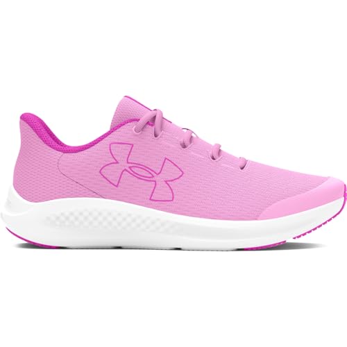 Under Armour Girls' Grade School Pursuit 3 Big Logo Running Shoe