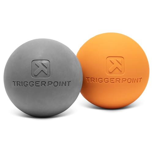 Foundation Massage Balls - Medium-Density Myofascial Release Tool, Durable Vulcanized Rubber, Portable, Ideal for Muscle R...