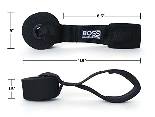 BOSS FITNESS PRODUCTS - Extra Large Heavy Duty Door Anchor - Great for Resistance Bands, Physical Therapy Bands, and Close...