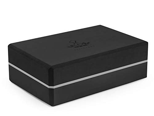 Heathyoga Yoga Blocks 2 Pack with Strap, High Density EVA Foam Yoga Block and Yoga Strap Set to Support and Improve Poses ...