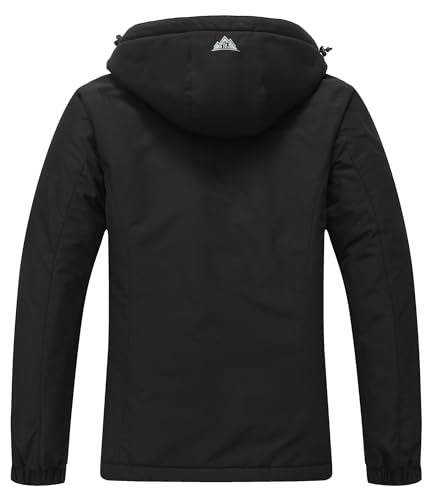 MOERDENG Women's Waterproof Ski Jacket Warm Winter Coat Hooded Snowboarding Jacket Snow Coat