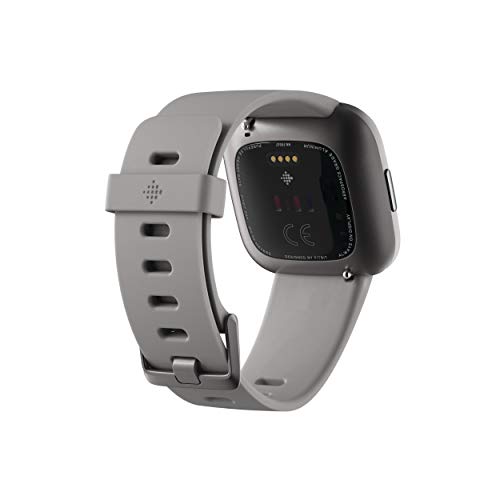 Fitbit Versa 2 Health & Fitness Smartwatch with Heart Rate, Music, Alexa Built-in, Sleep & Swim Tracking, Stone/Mist Grey,...
