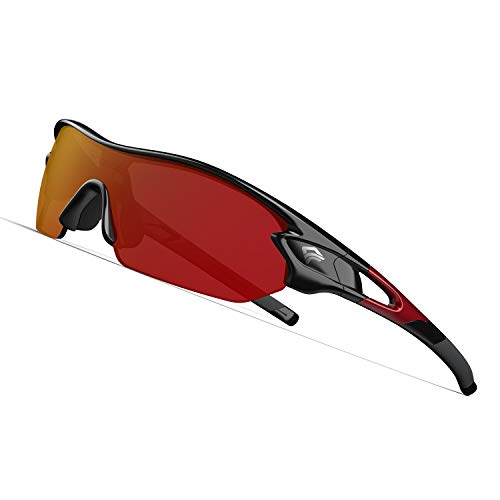TOREGE Polarized Sports Sunglasses for Men Women Cycling Running Driving Fishing Glasses TR002