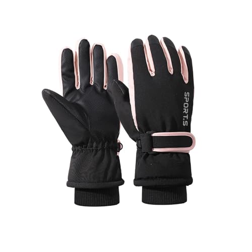Feelorna Women Winter Ski Gloves, Waterproof Touchscreen Anti-Slip Snowboard Gloves for Skiing Sports