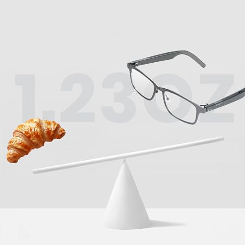 Dymesty Smart AI Glasses for Men & Women,Titanium Frame,Real-Time Translation, Meeting Recording, AI Assistant with ChatGP...