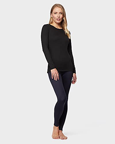 32 Degrees Heat Womens Ultra Soft Thermal Lightweight Baselayer Crew Neck Long Sleeve Top