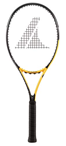 PROKENNEX Black Ace 315, Tennis Racket Unisex Adult, Black, Yellow, Carbon, L2