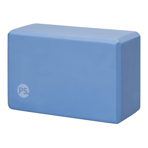 POPSUGAR Yoga Block (Solid, Periwinkle, 4” x 6” x 9”), Lightweight Foam Block for Deep Stretches, Supportive Workout Sessi...