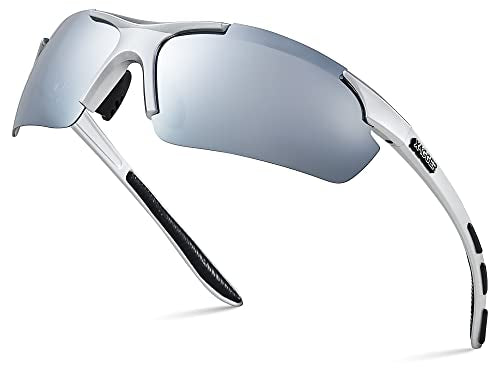 Xagger Polarized Sports Sunglasses for Men Women Wrap Around UV400 Running Baseball Softball Cycling Driving Glasses