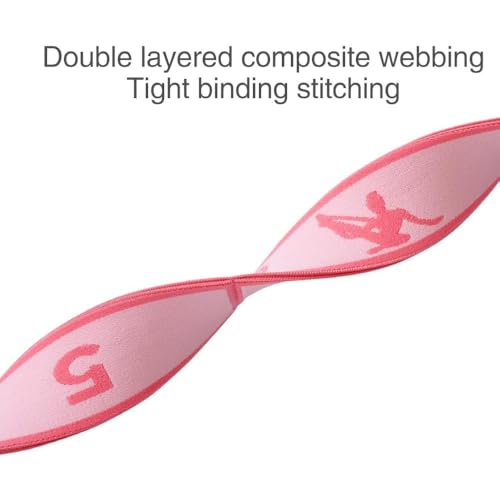 2 PCS Kids Stretching Strap - 8-Loop Adjustable Stretch Bands for Dance, Ballet, Yoga, Gymnastics Workout, Children‘s Fitn...