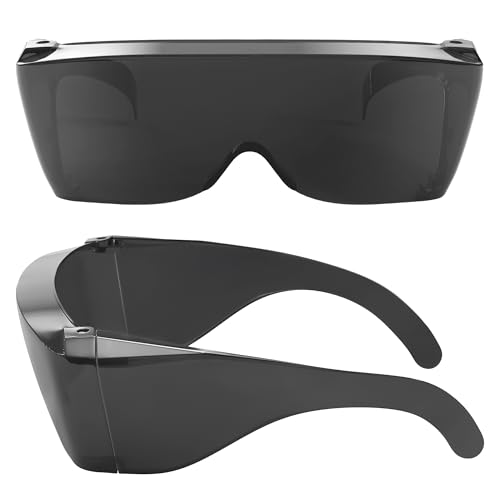 Wise Eyewear Cover-Ups Black Fit Over Sunglasses - Wrap Around Sunglasses - People Who Wear Prescription Glasses in the Sun