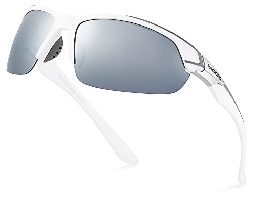 Xagger Polarized Sport Sunglasses for Men Women Wrap Around UV400 Running Baseball Softball Fishing Driving Glasses