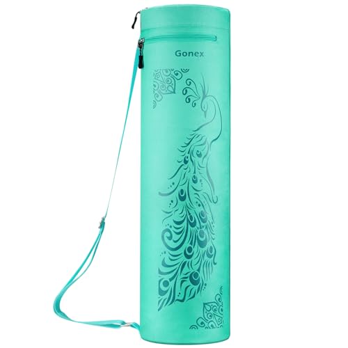 Gonex Yoga Mat Bag, Yoga Mat Carrier Full-Zip Exercise Yoga Mat Carry Bag for Women Men with 2 Multi-Functional Storage Ca...
