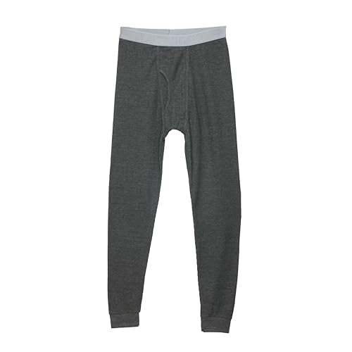 Thermal Underwear Pants for Men Long Johns Cotton Blend Base Layer Waffle Knit Bottoms Classic Cold Weather