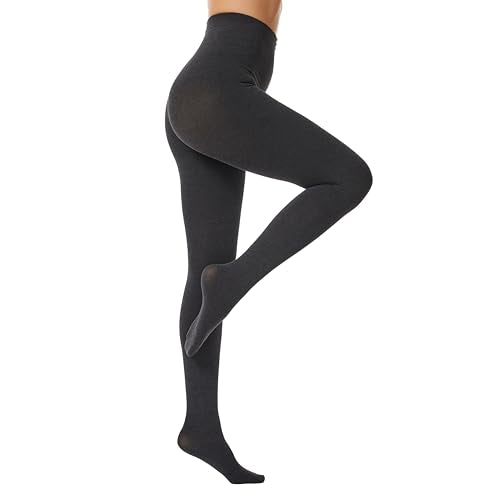 Frola Women’s Fleece Lined Tights Thermal Opaque Winter Pantyhose Warm Thick Stockings with Plush Lining
