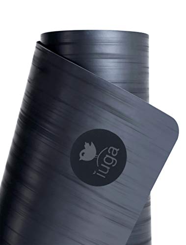 IUGA Pro Yoga Mat Non Slip Pilates Mat Anti-tear Eco Friendly Hot Yoga Mat with SGS Certified Material Free Carrying Strap...