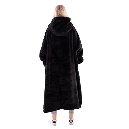 Waitu Wearable Blanket Sweatshirt Gifts for Women and Men, Warm and Cozy Giant Blanket Hoodie, Thick Flannel Blanket with ...
