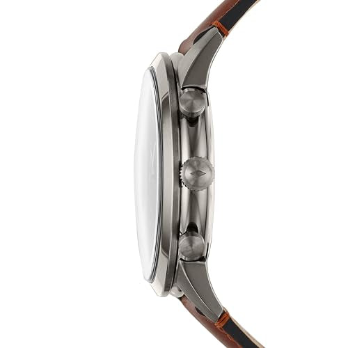 Fossil Men's Townsman Quartz Stainless Steel and Leather Chronograph Watch