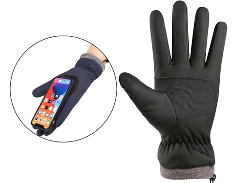 Eohak Men and Women Ski Gloves Winter Cold Weather Gloves Touchscreen Warm Waterproof Gloves for Cycling, Running, Drivin...