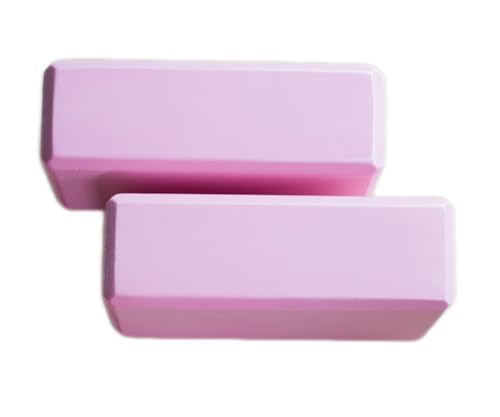 Yoga Block High Density EVA Foam Blocks 2 Packs 9"x6"x3" Each, Supportive, Lightweight with Beveled Edges for Yoga, Pilate...
