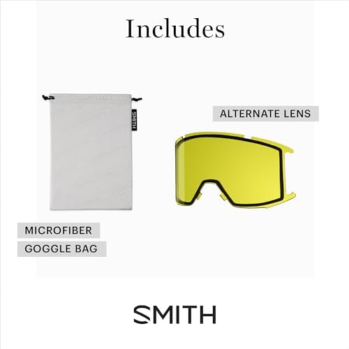 SMITH Squad Goggles with ChromaPop Lens – Snow Goggles with Replaceable Lens for Skiing & Snowboarding – for Men & Women