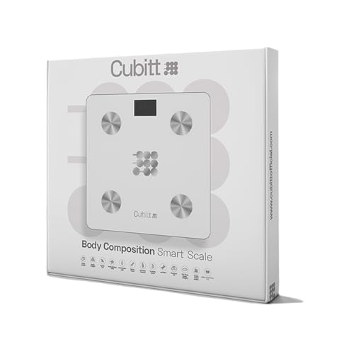 CUBITT Smart Digital Weight Scale, 13 Body Composition Analizer, BMI, Muscle Mass, Body Fat Scale with Smartphone App sync...