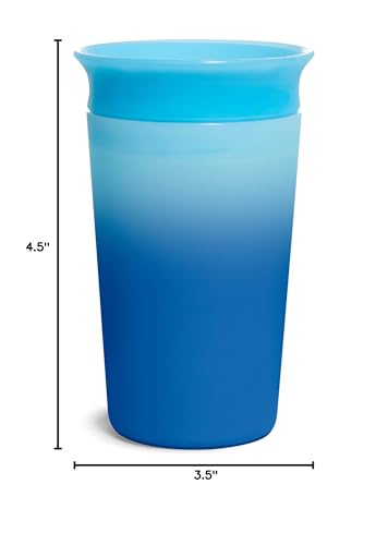 Munchkin® Miracle® 360 Sippy Cup for Toddlers, Color Changes with Cold Drinks,, 9 Ounce, Blue