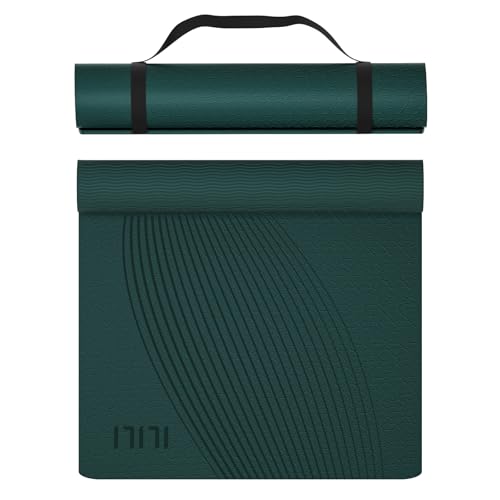 ILILI Yoga Mat, 72x25×0.3 Inch, Non-Slip, TPE Exercise Mat, Tear-Resistant, Fitness Yoga Mat with Carrying Strap, Ideal fo...