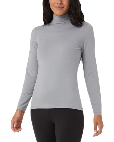 32 Degrees Women's Cozy Heat Base Layer Mock Neck Top - Thermal Long Sleeve Shirt for Winter Layering