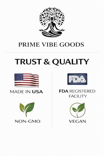 Prime Vibe Goods Lift & Drift – Energy & Stress Support Supplement (2-Pack, 120 Capsules) – Adaptogens for Focus, Relaxati...