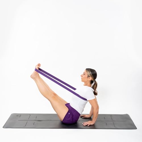 Yoga Strap - Adjustable D-Ring Buckle Yoga Belt for Pilates, Gym Workouts, and Physical Therapy | Improves Sitting Posture...