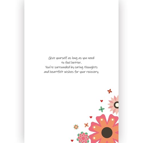 FSSDAS Elegant Get Well Cards, Get Well Soon Gifts for Women, Encouragement Card for Her, Surgery Recovery Gifts for Man, ...