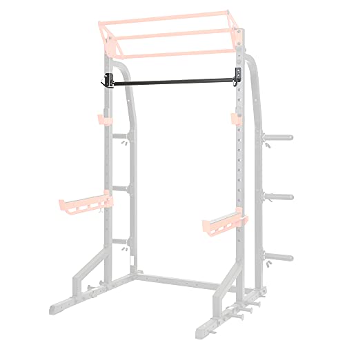 Sunny Health & Fitness Power Cage Squat Rack Upgrade Attachments, Dip Bar, Plate Bar Holder, Belt Squat, J Hook, Lat, Adap...