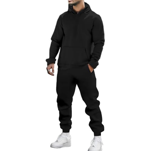 lopmou Track Suits Mens Sweatsuits 2 Piece Set Hoodie and Sweatpants Jogging Suits for Men Casual Running Sweat Suit Sets
