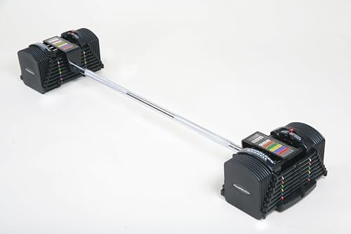 PowerBlock Pro Series Straight Bar – Compatible with PowerBlock Pro Series Adjustable Dumbbells, Weightlifting, Curling Ba...
