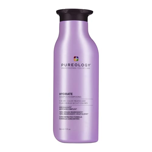 Pureology Hydrate Shampoo - For Dry or Color Treated Hair, Moisturizing Shampoo For Hydration & Softness, With Rose Extrac...