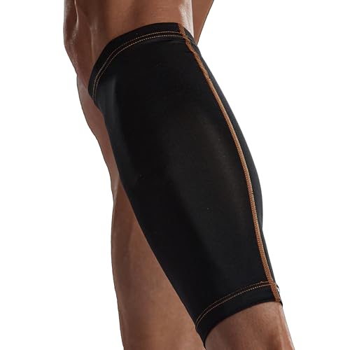 Tommie Copper Calf Compression Sleeve (L/XL, Black), 15-20 mmHg, 4D Stretch & Non-Slip Fit for Targeted Support, Patented ...