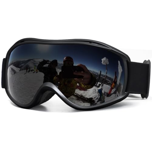 SPOSUNE OTG Ski Goggles Men Women, Over Glasses Anti Fog Snowboard Goggles, UV Protection Snow Goggles for Adult & Youth