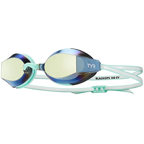 TYR Black Ops 140 EV Racing Mirrored Swim Goggles Women's Fit